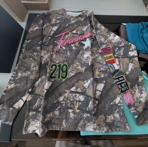 Camouflage Graphic Long Sleeve Shirt